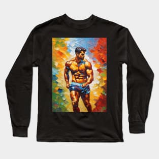 Male Runner Long Sleeve T-Shirt